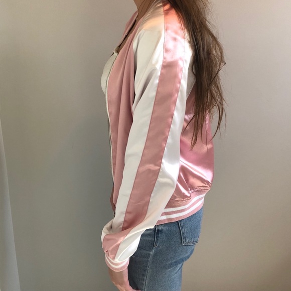 silk Brandy Melville bomber jacket - Picture 3 of 4